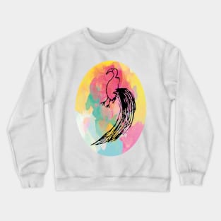 Peacock Abstract Crewneck Sweatshirt